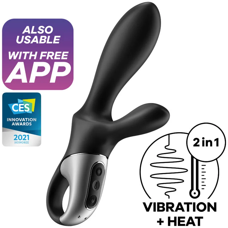 Application Heat Climax+ Vibromasseur Anal Noir Satisfyer