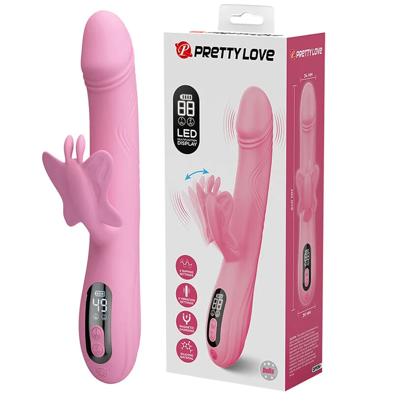 Vibromasseur Bella Rabbit avec Stimulation Papillon et Pretty Love