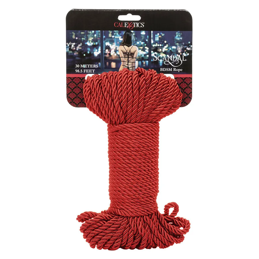 Scandal Corde BDSM Rouge 30 M Calexotics rouge corde shibari