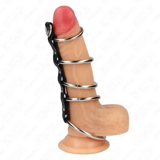 Anneaux péniens en Métal de 3,2 cm à 5 cm Connectés par Kink