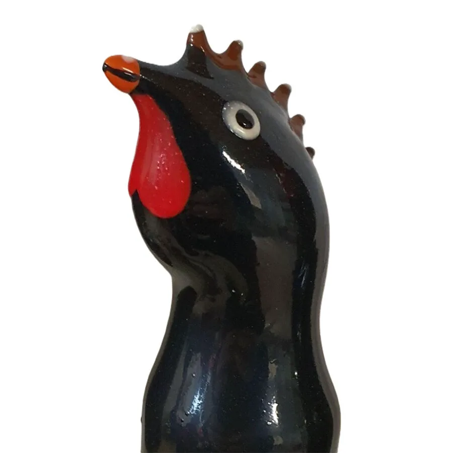 Préservatifs Fantaisie Peints à la Main Coq Noir Condomerie