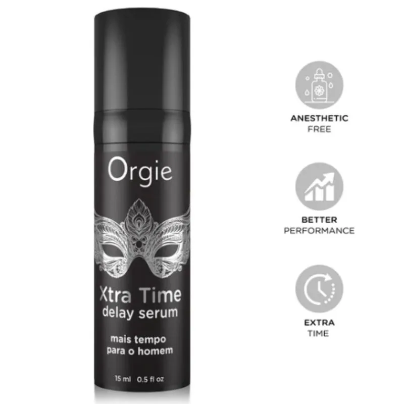 Sérum Retardant à Base de Silicone Xtra Time sans Orgie aphrodisiaque homme
