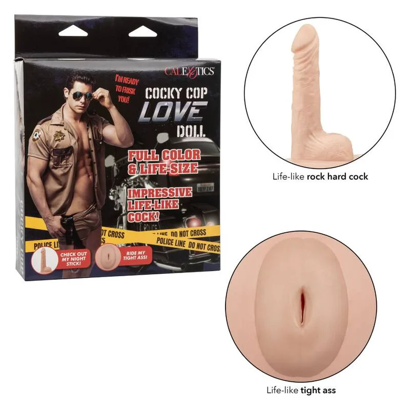 Poupée Gonflable Masculine Cocky Cop CALEXOTICS