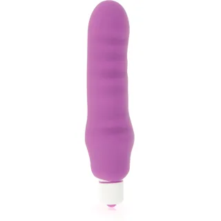 Vibromasseur nervuré Dolce Vita Genius en silicone violet
