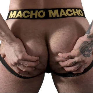MX25AC Jock Jaune Cuir M Macho jaune lingerie homme