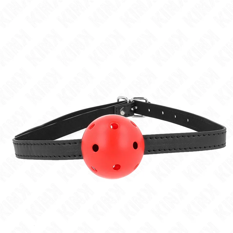 Bâillon à Boule Simplicité Rouge Respirant 4,5 CM 62 X Kink rouge bâillon