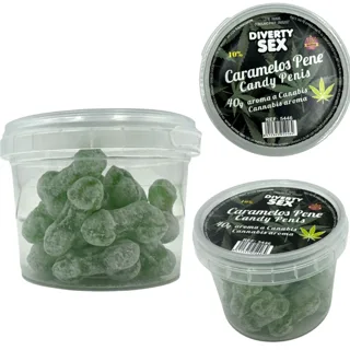 20 Bonbons pour Pénis Arôme Cannabis Diablo Goloso jeu coquin