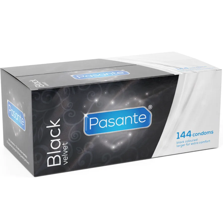 Préservatifs en Velours Noir Boîte 144 Unités Pasante
