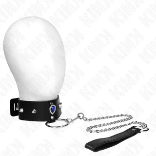 Collier 65 cm avec Bracelet avec Diamants Bleu Ajustable Kink