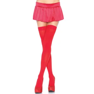 Porte-jarretelles Cuisses Hautes en Nylon Rouge Leg Avenue