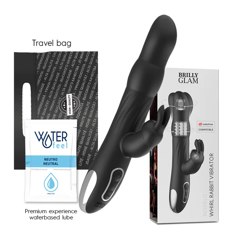 Moebius Vibromasseur Rabbit et Rotatif + Télécommande Brilly Glam