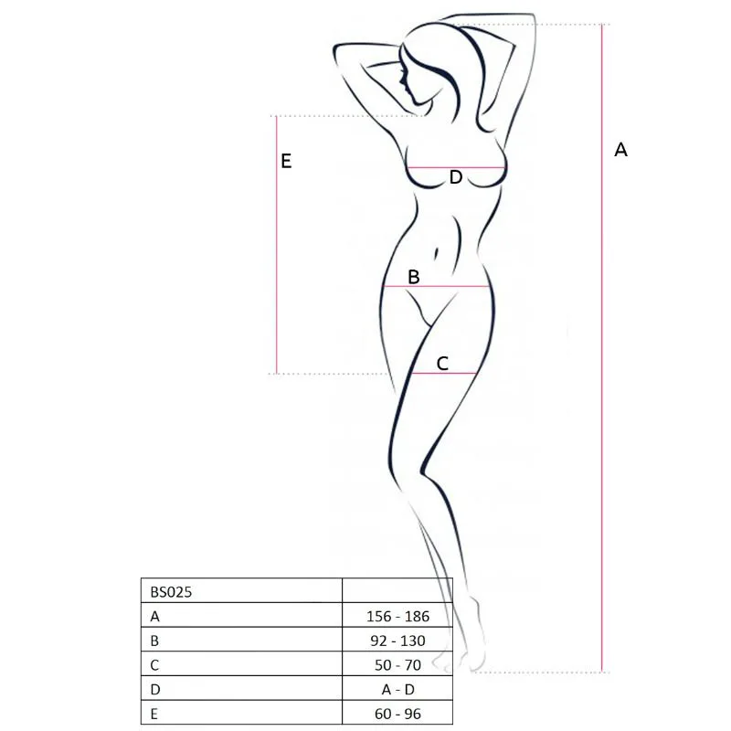 Femme BS025 Bodystocking Noir Style Robe Taille Unique Passion noir nuisette