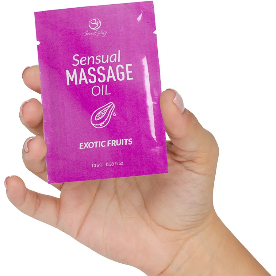 Huile de Massage Monodose aux Fruits Exotiques 10 ml Secretplay