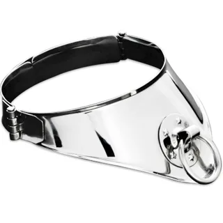 Collier de Retenue avec Anneau et Cadenas 12,5 cm Metal Hard