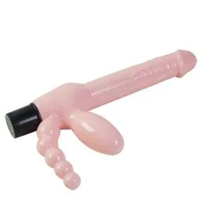 Gode Harnais sans Corde TPR avec Vibration et Stimulation Anal Baile