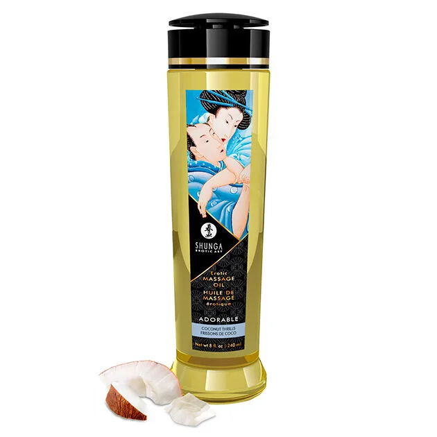 Adorable Huile de Massage Érotique 240 ml Shunga