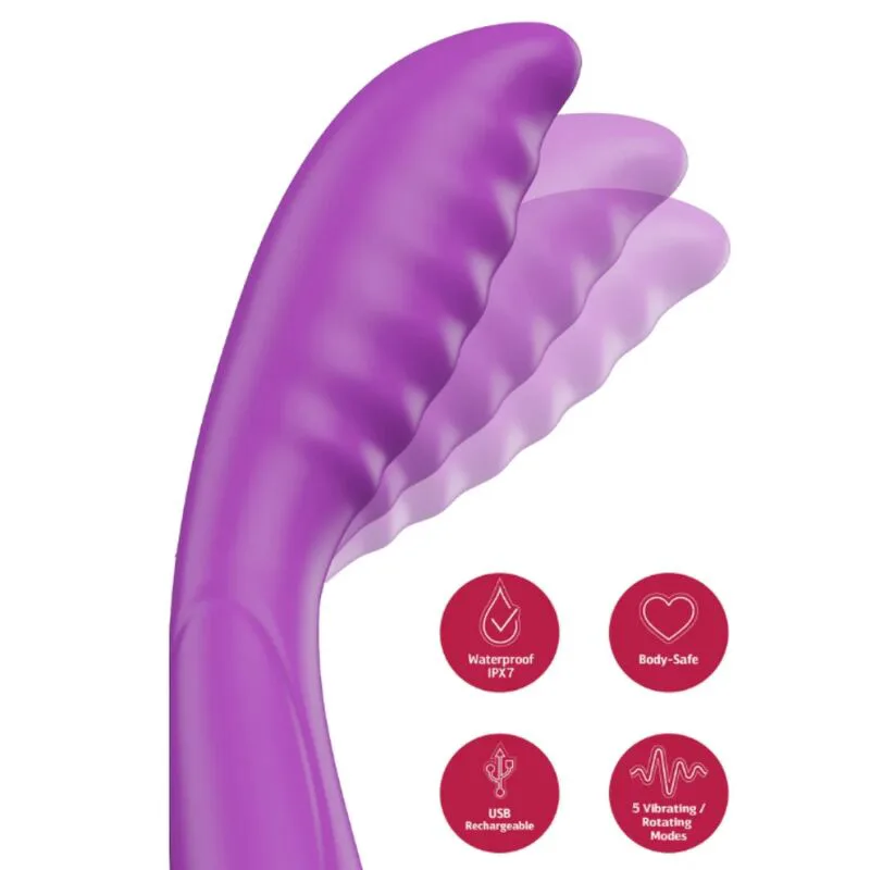 Vibromasseur Violette à Tapotements du Point G She.e.o violet vibromasseur point g