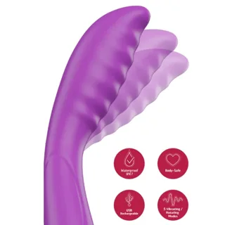 Vibromasseur Violette à Tapotements du Point G She.e.o violet vibromasseur point g