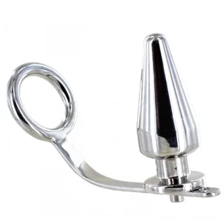 Anneau en Acier avec Plug Anal 80 x 55 mm Metal Hard