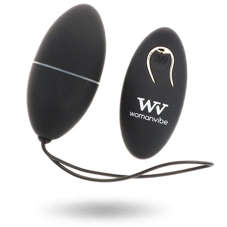 Alsan Oeuf Telecommande Noir Silicone Noir Womanvibe