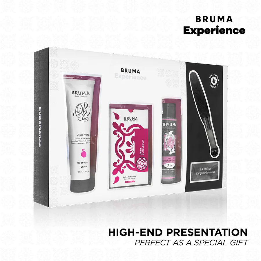 Kit Tentation de Gomme Sucré avec Amplificateur D'orgasme huile de massage