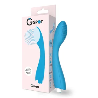 Vibromasseur Gylbert Turquoise Bleu G-spot bleu vibromasseur point g