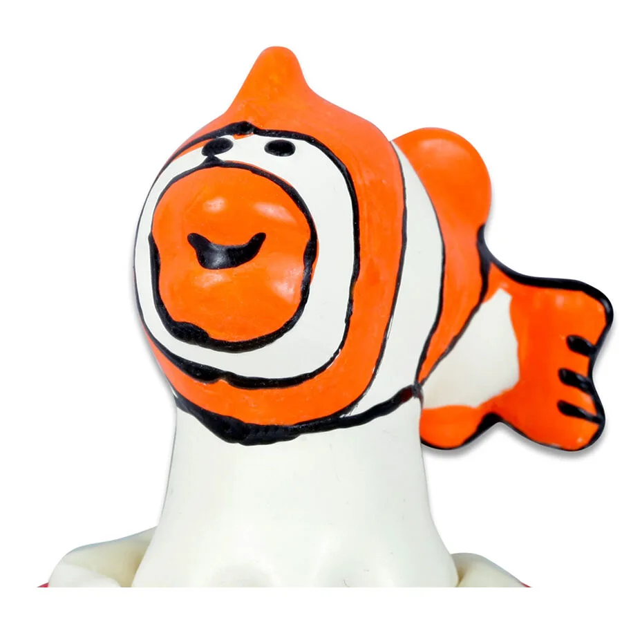 Préservatifs Fantaisie Peints à la Main Poisson Orange Condomerie