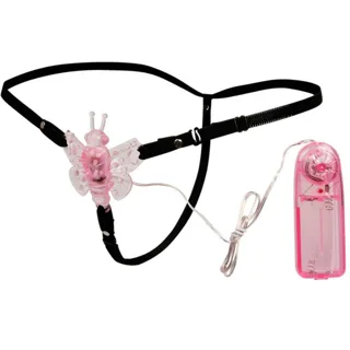 Stimulateur clitoridien Harnais avec Papillon Vibrant Multivitesses Baile