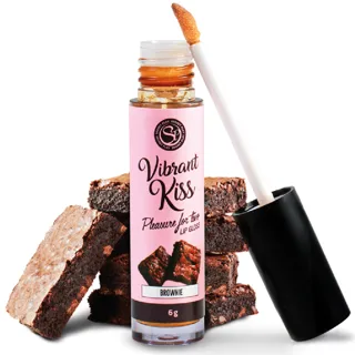 Vibromasseur Gloss à Lèvres Vibrant Kiss Brownie Secretplay