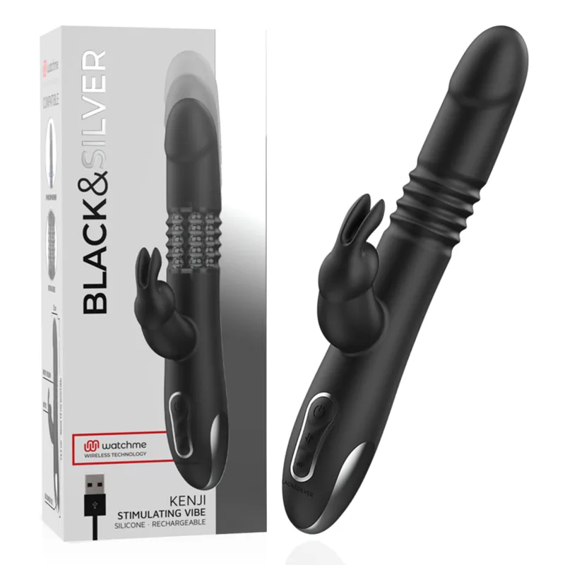 Kenji Vibromasseur Rabbit Up & Down + Télécommande Watchme