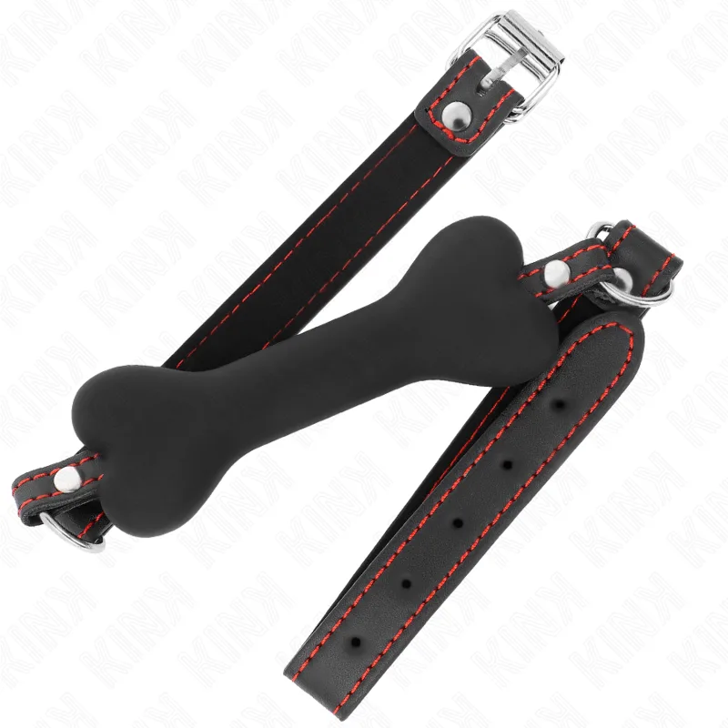 Bâton Noir Os 12 CM 63 X 2 CM Kink noir bâillon