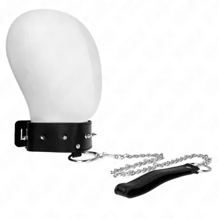 Collier 65 cm avec Laisse avec Clous Argentés Modèle 2 Kink