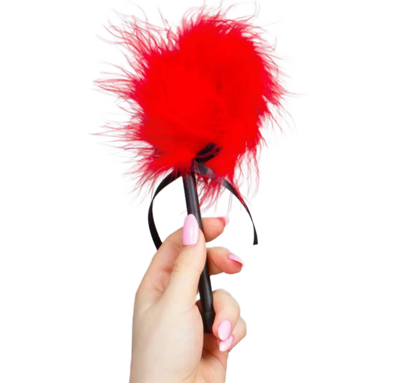 Duster de Marabou Rouge Secretplay rouge bdsm