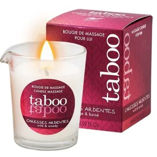 Taboo Bougie de Massage pour Lui Caresses Ardentes Parfum Ruf