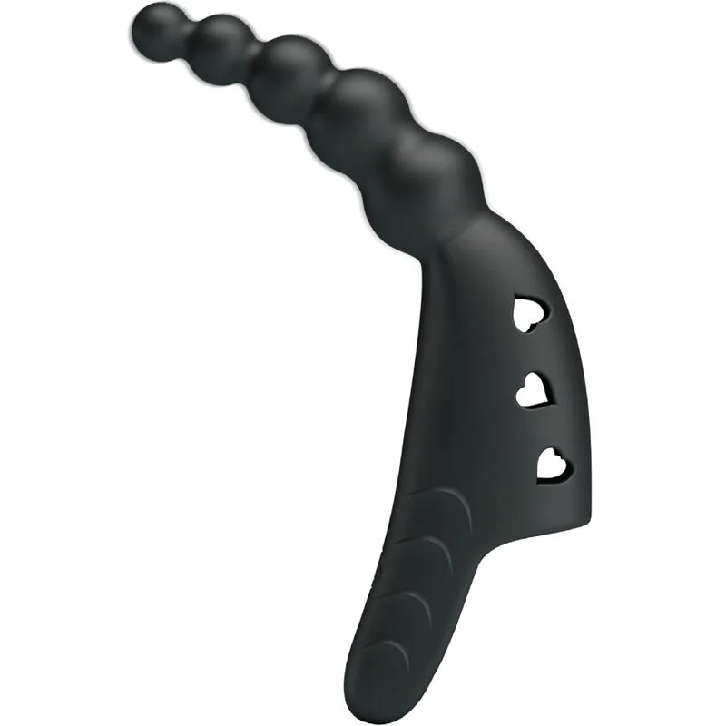 Vibromasseur Jordin Finger Vibrator 10 Vibrations Noir Pretty Love
