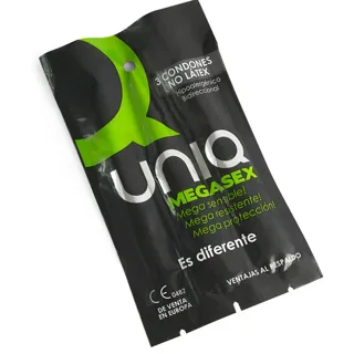 Megasex Sans Latex Sensitive Préservatifs 3 Unités Uniq
