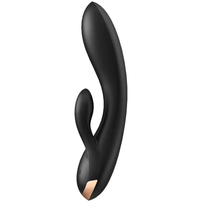 Application Vibromasseur Double Flex Noir Satisfyer