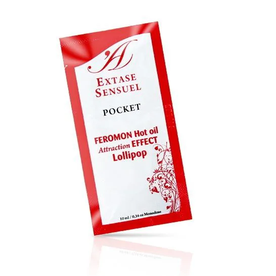 Huile de Massage aux Phéromones Effet Chaleur Sucette 10 cm