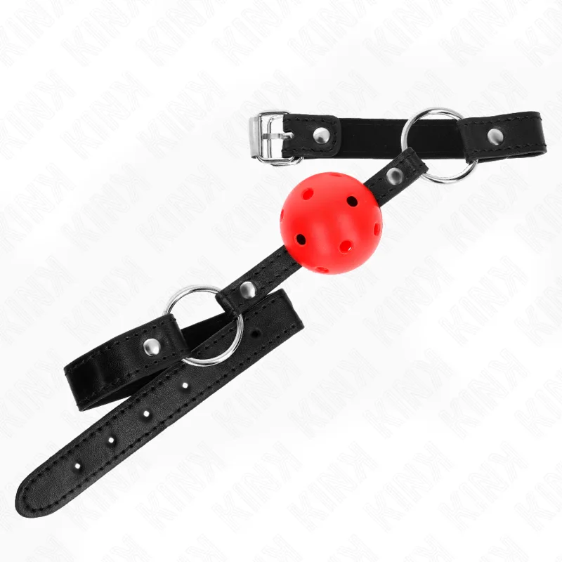 Boule Creuse Dure Rouge 4,5 CM Bâillon Modele 1 63,5 X 2 Kink rouge bâillon