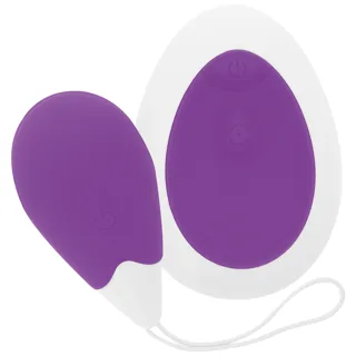 Œuf Vibrant Jan Intense - avec son échelle de taille - Lilas