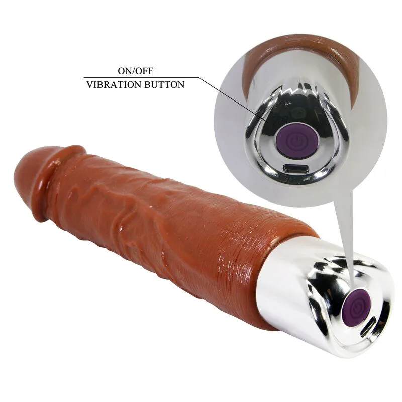 Vibromasseur Réaliste Professionnel 23,5 cm Ø 4,8 cm Pretty Love