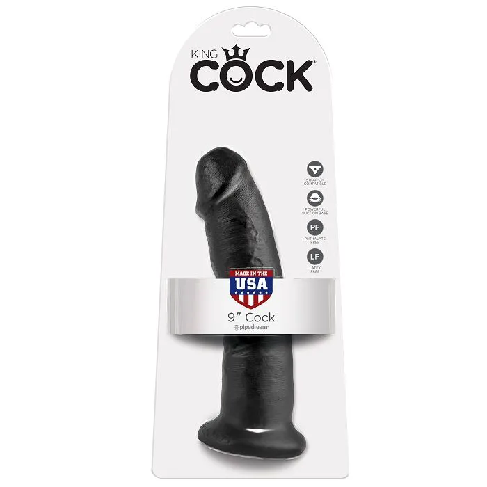 Gode Noir 22,9 cm King Cock
