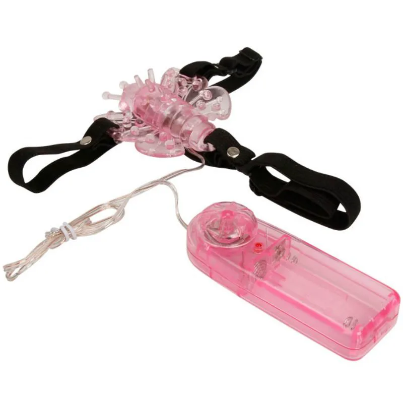 Stimulateur clitoridien Harnais avec Papillon Vibrant Multivitesses Baile
