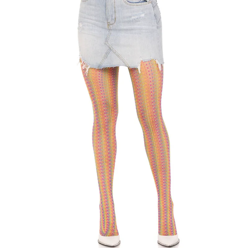Bas au Crochet Multicolore Leg Avenue
