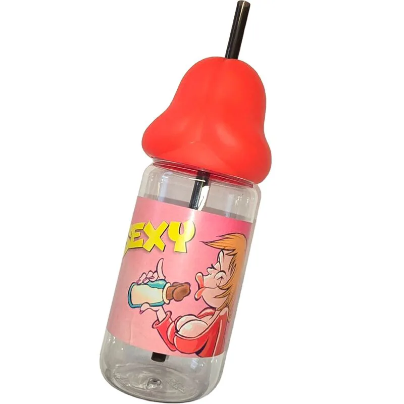 Biberon en Forme de Pénis 360 ML Rouge Diablo Picante rouge jeu coquin