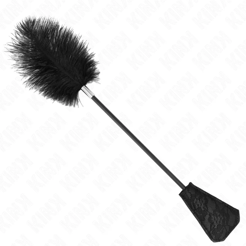 Plumes D'autruche pour Tickle avec Palette Dentelle 56 CM Kink bdsm