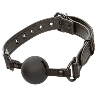 Nocturnal Bâillon à Boule en Silicone Noir Calexotics noir bâillon