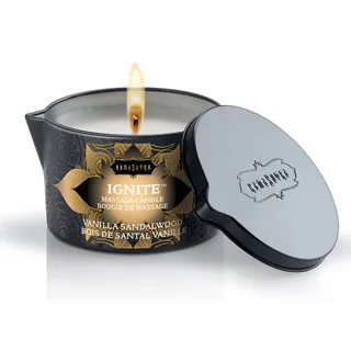 Bougie de Massage Vanille et Bois de Santal 170 g Kamasutra