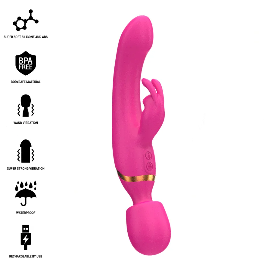 Vibromasseur Wand Rabbit Winona 2 en 1 Intense