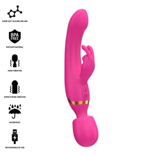Vibromasseur Wand Rabbit Winona 2 en 1 Intense